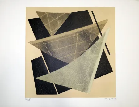 リトグラフ Magnelli - Composizione 1