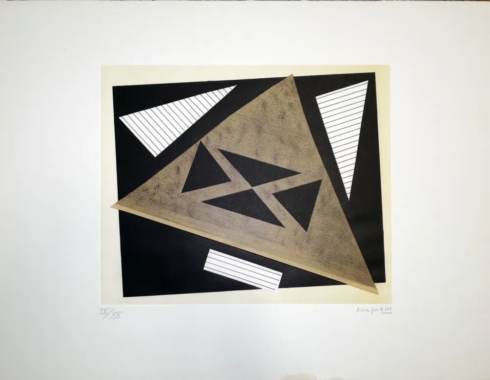 リトグラフ Magnelli - Composizione 2