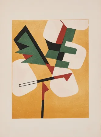 リトグラフ Magnelli - Jean Arp - Alberto Magnelli & Sophie Taeuber-Arp, Aux Nourritures Terrestres, 1950 