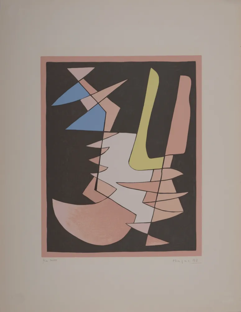 シルクスクリーン Magnelli - Opposition, 1953 - Hand-signed