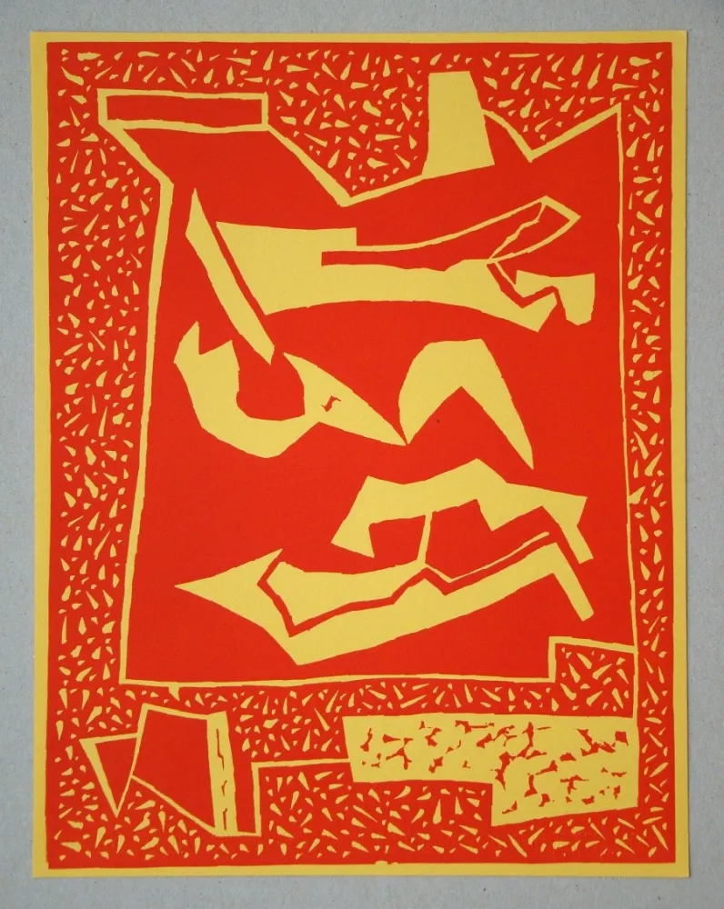 木版 Magnelli - Sans titre