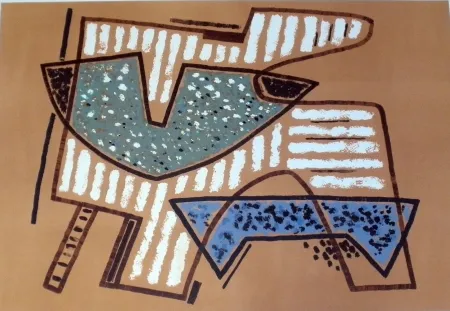 リトグラフ Magnelli - Sans titre