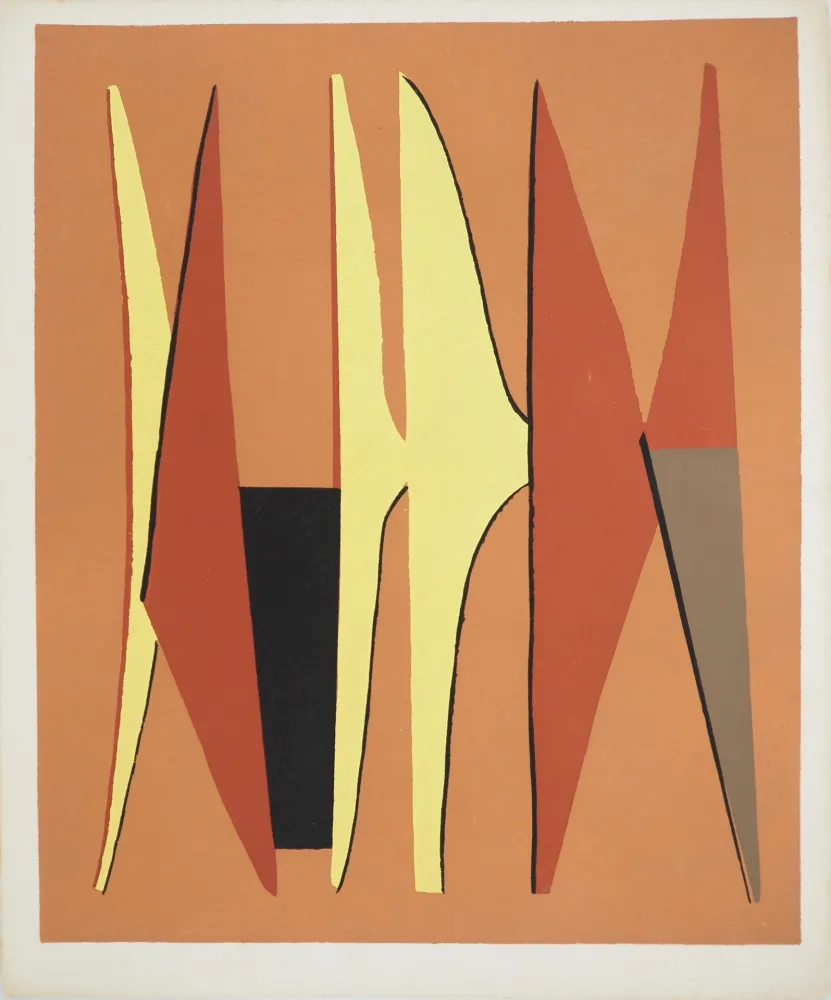 リトグラフ Magnelli - Trois motifs abstraits