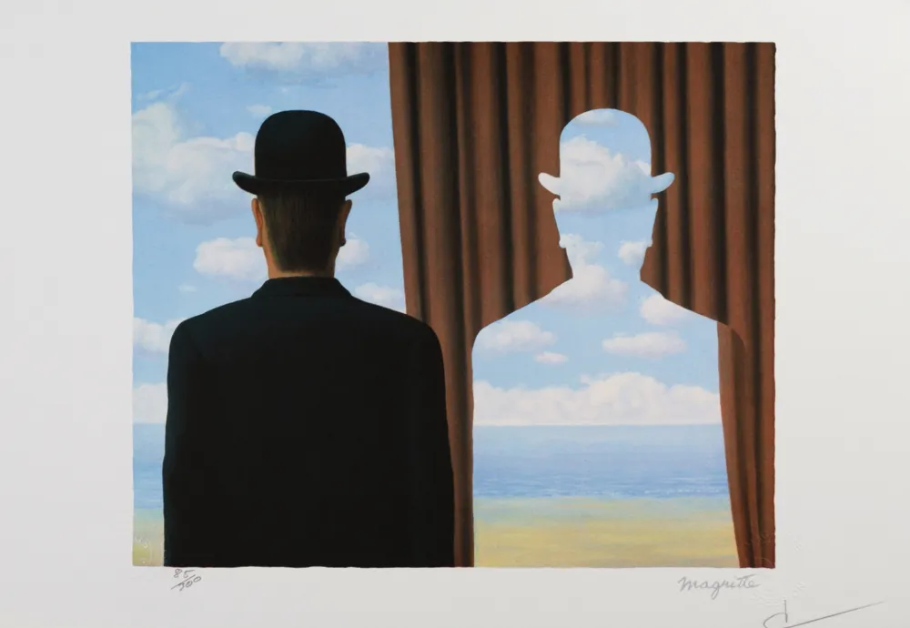 リトグラフ Magritte - Decalcomanie