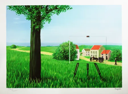 リトグラフ Magritte - La Belle Captive (The Fair Captive)