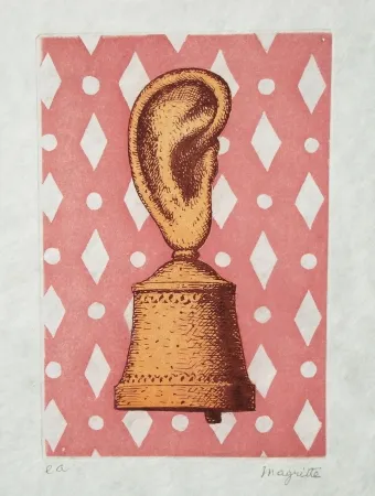 エッチングと　アクチアント Magritte - La leçon de musique