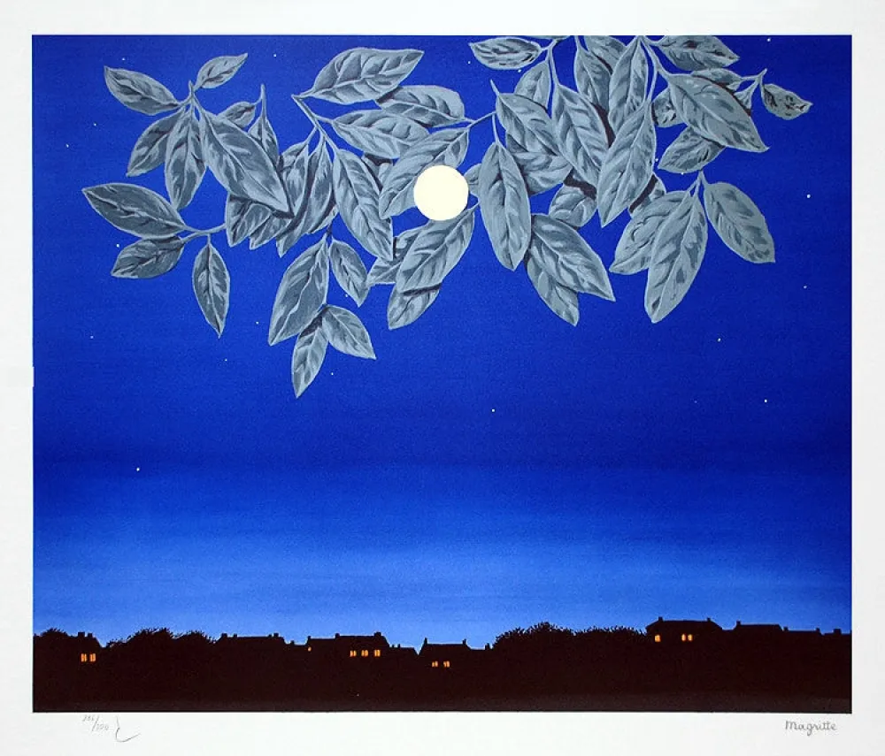 リトグラフ Magritte - La Page Blanche