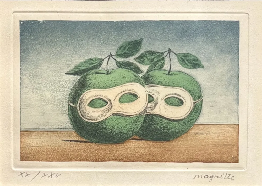 エッチングと　アクチアント Magritte - La Prêtre Marie