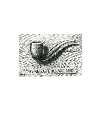 エッチング Magritte - La trahison des images