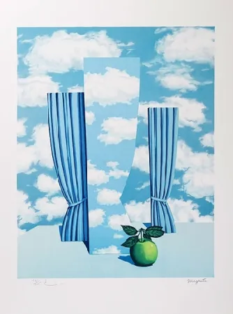 リトグラフ Magritte - Le beau monde