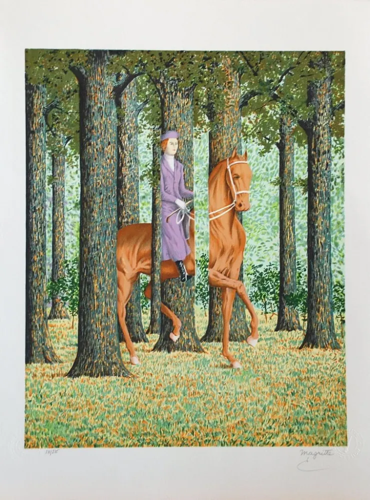 リトグラフ Magritte - Le Blanc-Seing