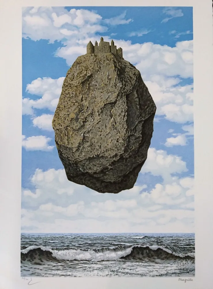 リトグラフ Magritte - Le Château des Pyrénées