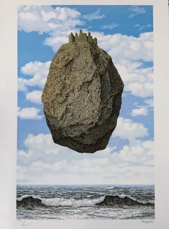 リトグラフ Magritte - Le Château des Pyrénées