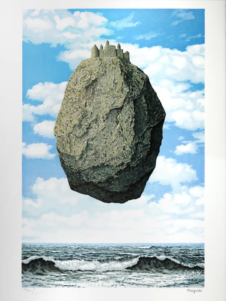 リトグラフ Magritte - Le Château des Pyrénées (The Castle of the Pyrenees)