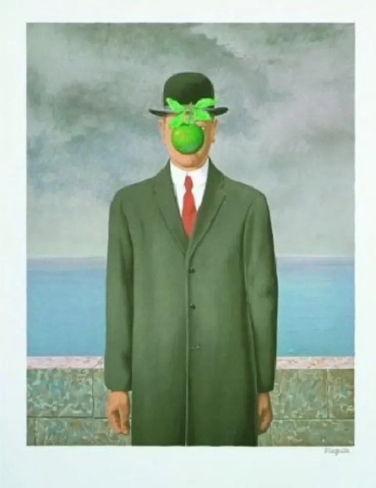 リトグラフ Magritte - Le fils de l'homme, 1964