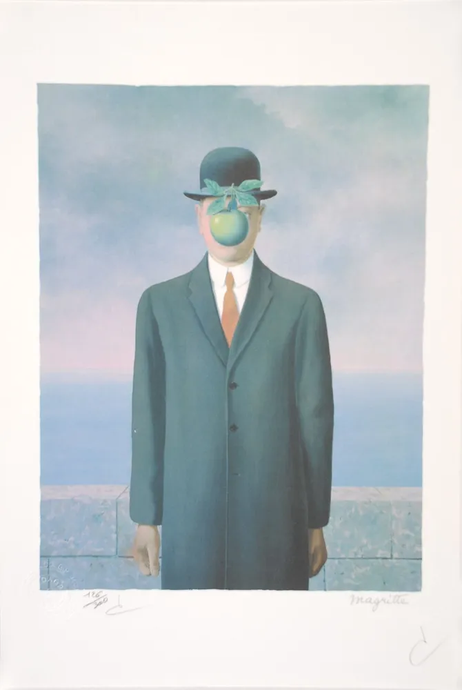 リトグラフ Magritte - Le Fils de l’Homme - The Son of Man