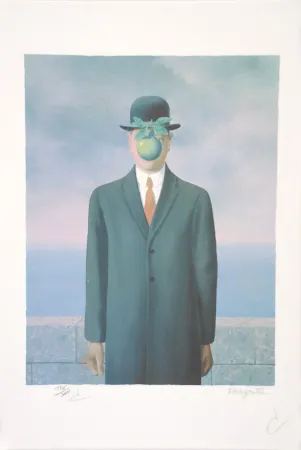 リトグラフ Magritte - Le Fils de l’Homme - The Son of Man
