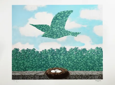 リトグラフ Magritte - Le Printemps (Spring)