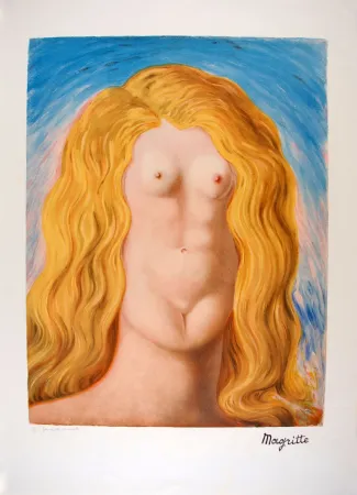 リトグラフ Magritte - Le Viol - The Rape
