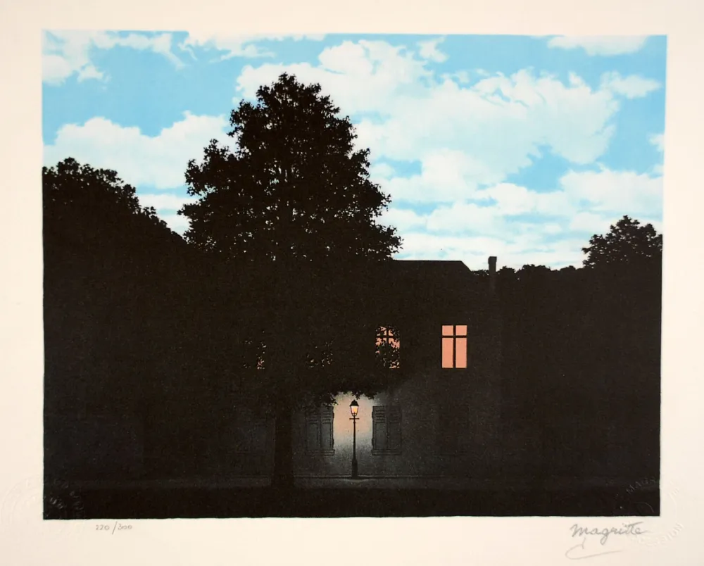 リトグラフ Magritte - L’Empire des Lumières - The Empire of Light