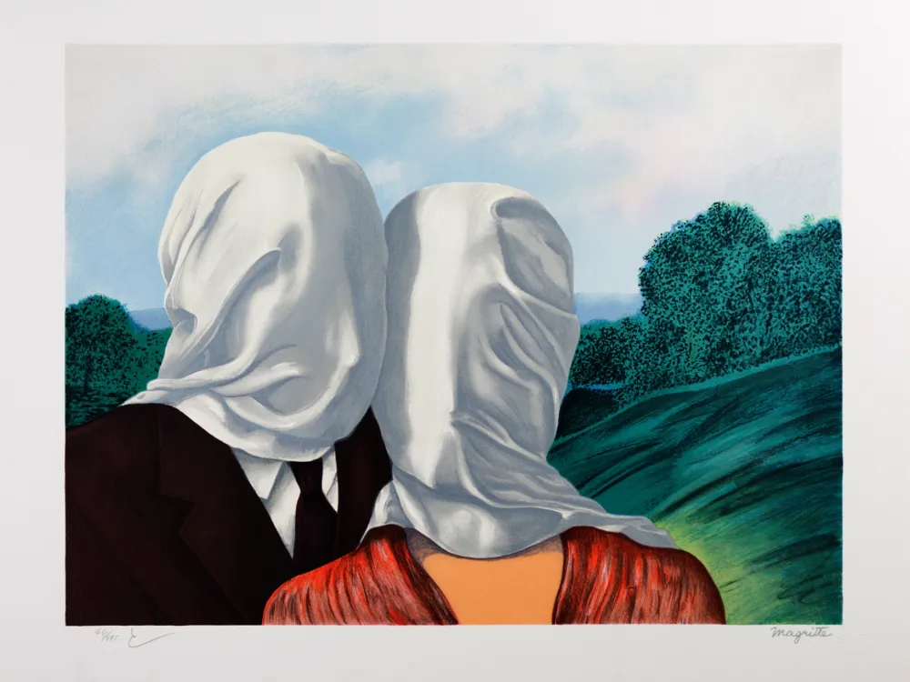リトグラフ Magritte - Les Amants (The Lovers)