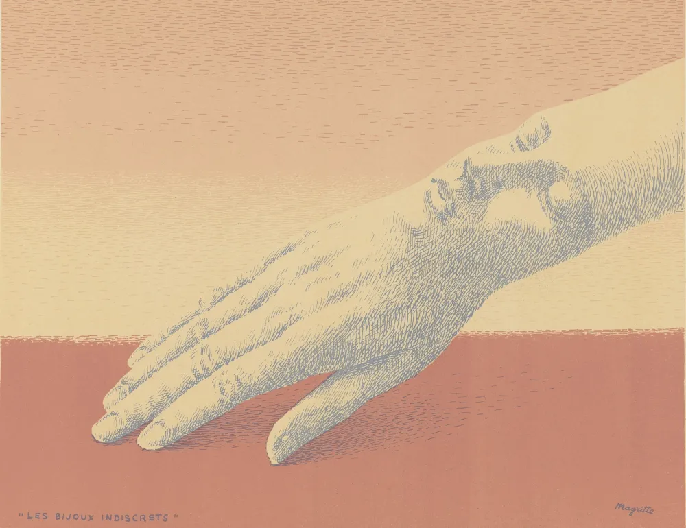リトグラフ Magritte - Les Bijoux Indiscrets