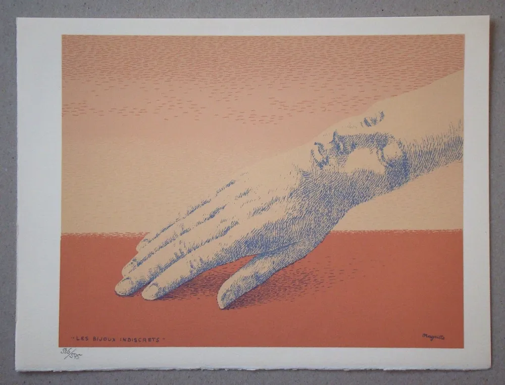 リトグラフ Magritte - Les bijoux indiscrets, 1963