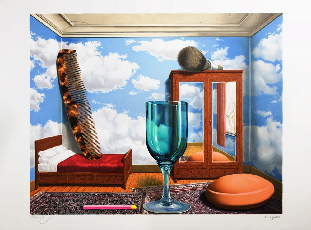 リトグラフ Magritte - Les Valeurs Personnelles (Personal Values)