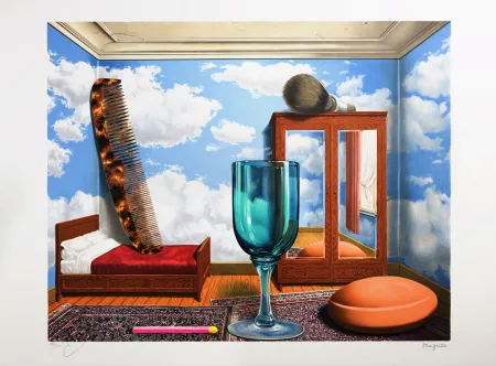 リトグラフ Magritte - Les Valeurs Personnelles (Personal Values)