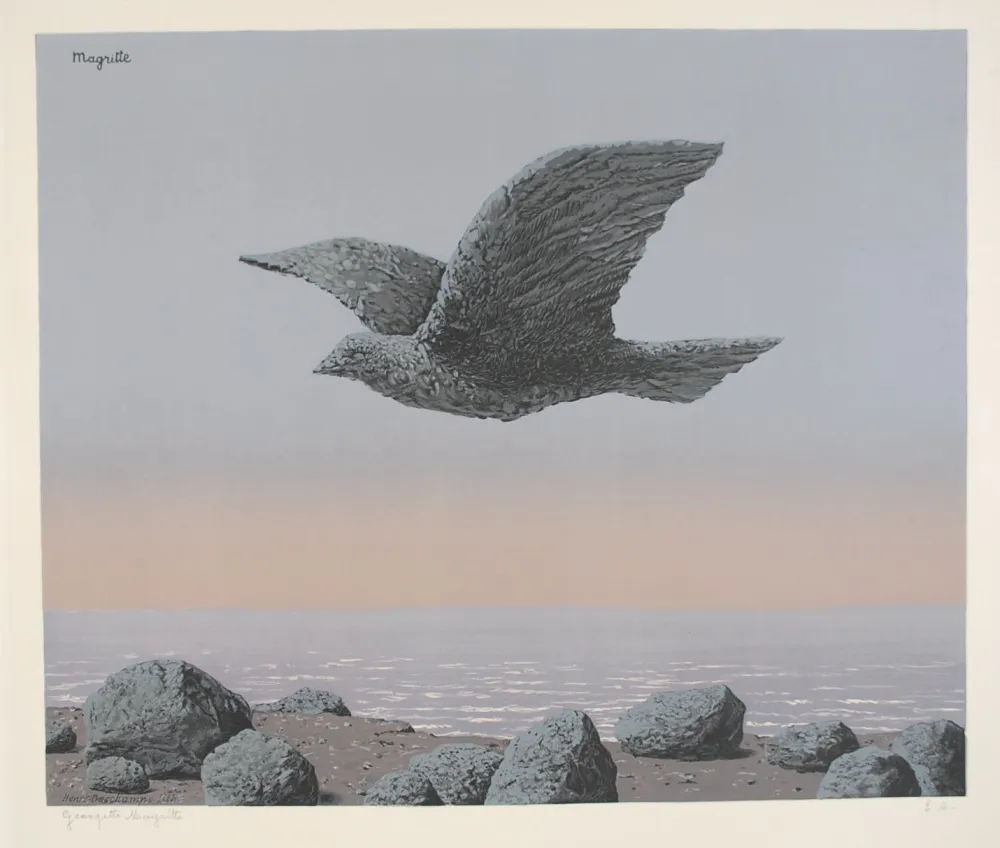 リトグラフ Magritte - L'Idole - Rock Bird