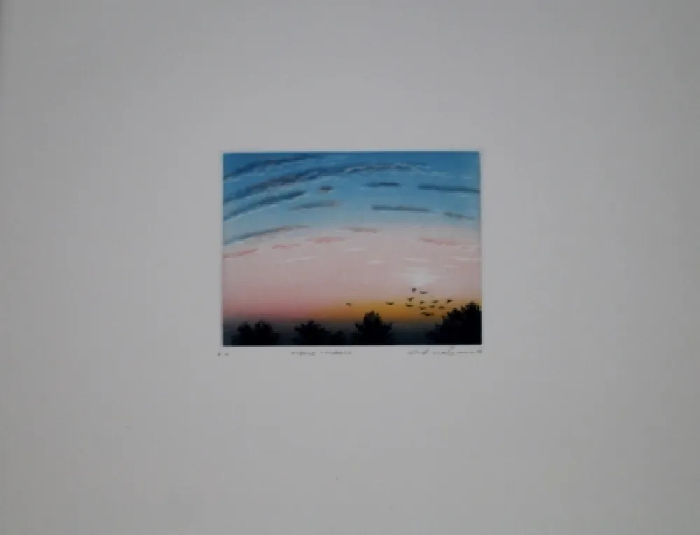 エッチングと　アクチアント Maibaum - Abend-Morgen