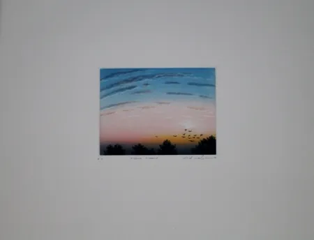 エッチングと　アクチアント Maibaum - Abend-Morgen