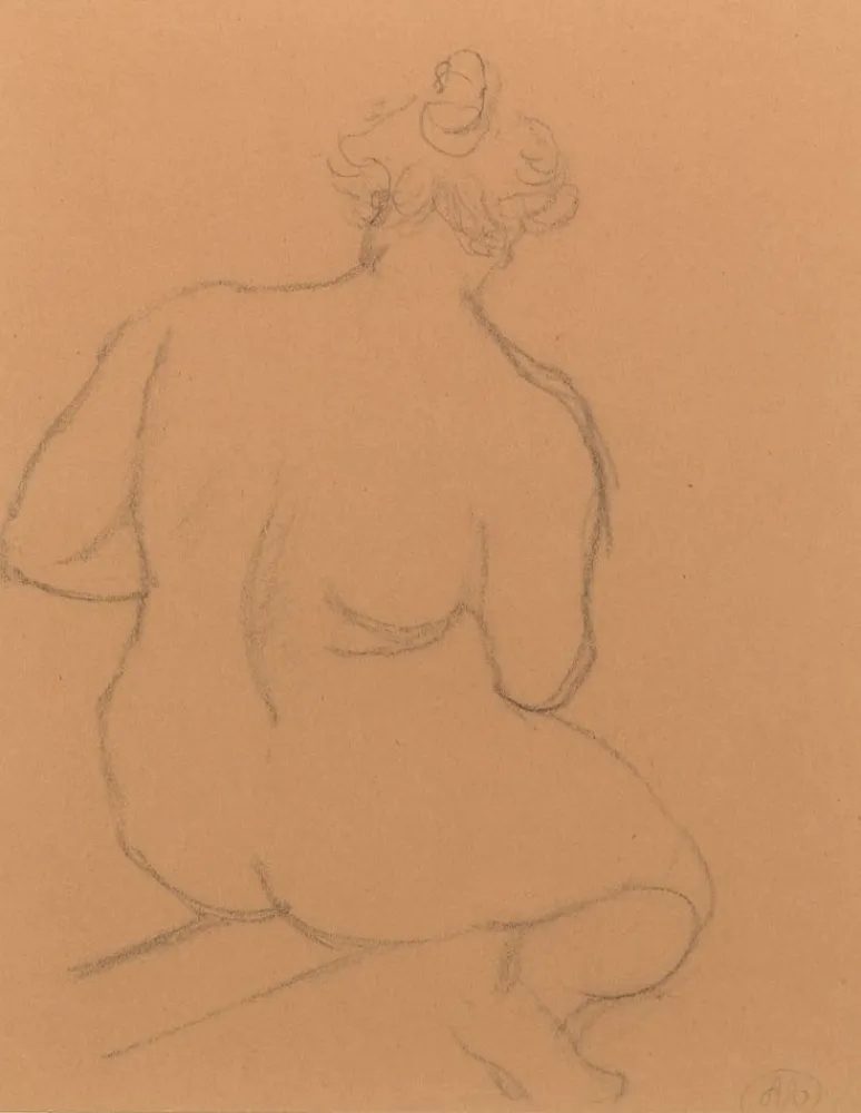 技術的なありません Maillol - Femme nue de dos, accroupie