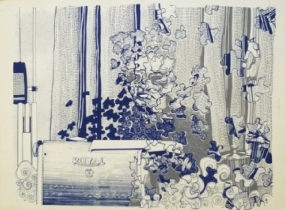 シルクスクリーン Malaval - Samuel Fuller independant Film Maker