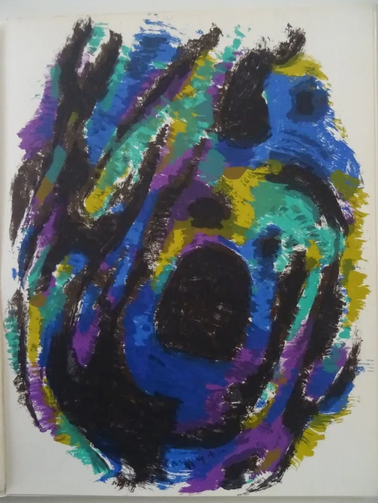 リトグラフ Manessier - Composition