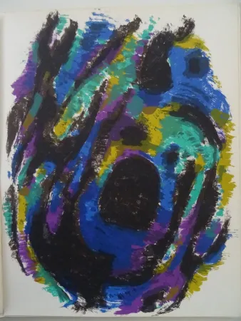 リトグラフ Manessier - Composition