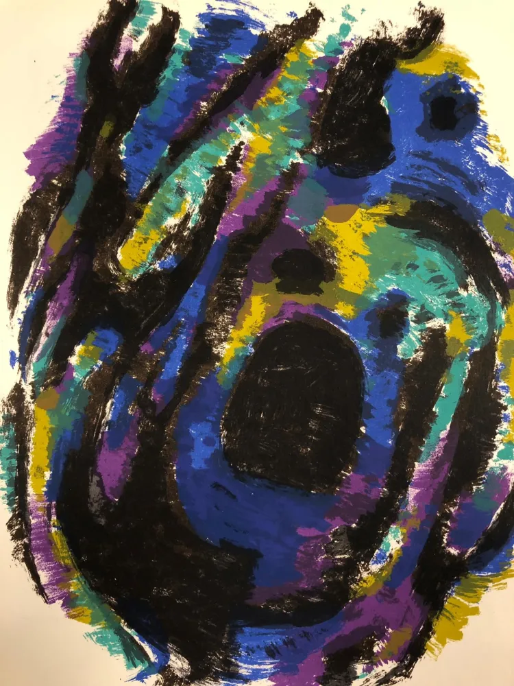 リトグラフ Manessier - Composition, 