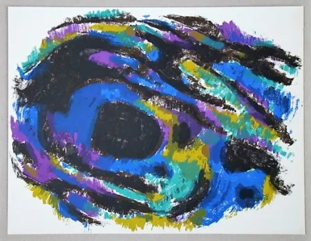 リトグラフ Manessier - Composition 1960