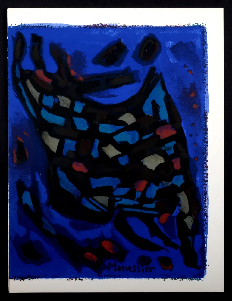 リトグラフ Manessier - Composition, 1964.