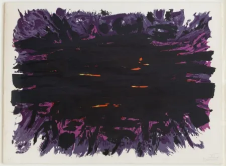 リトグラフ Manessier - Composition abstraite 