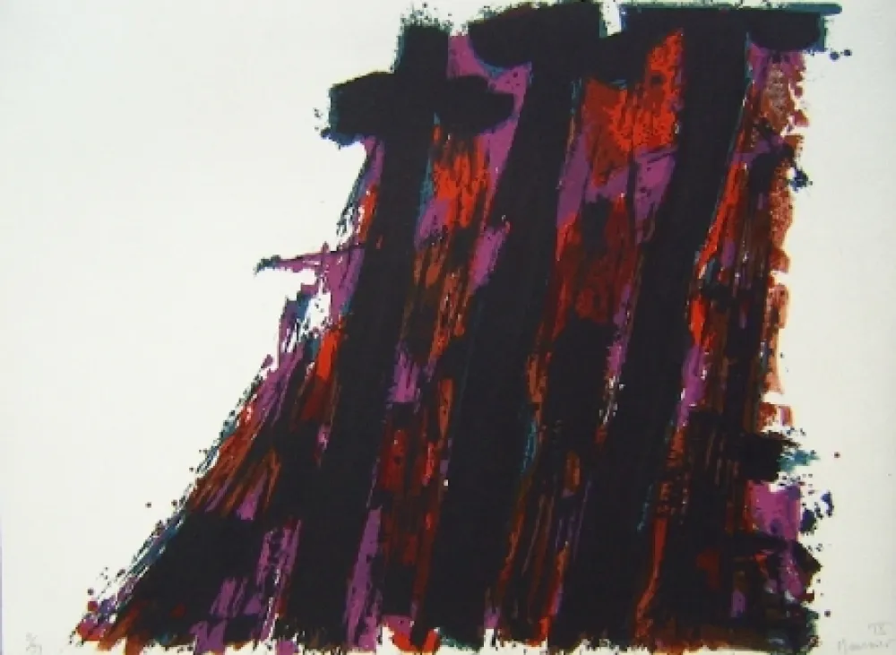 リトグラフ Manessier - Composition IX