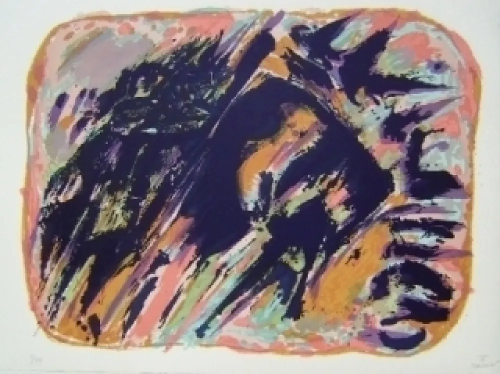 リトグラフ Manessier - Composition V