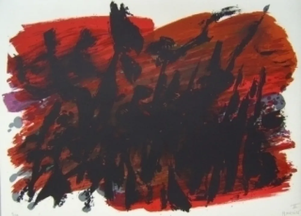 リトグラフ Manessier - Composition VI