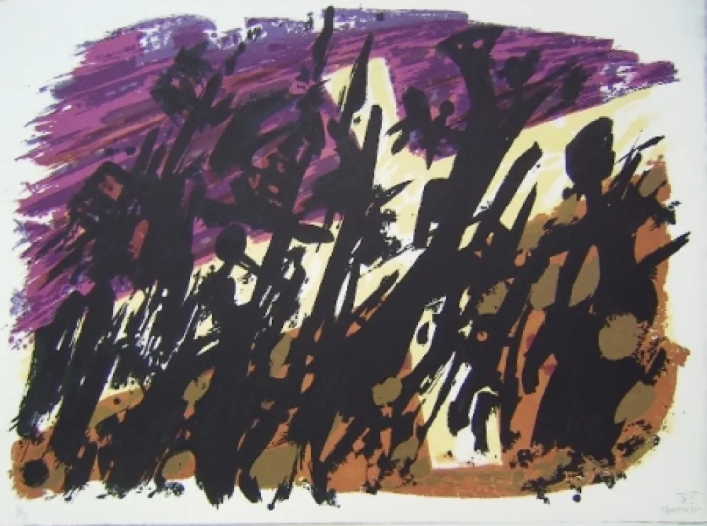 リトグラフ Manessier - Composition VIII