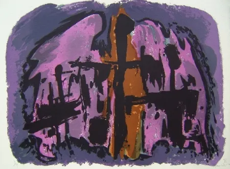 リトグラフ Manessier - Composition XI