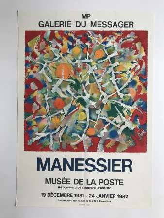 掲示 Manessier - Galerie du Messager / Musée de la Poste