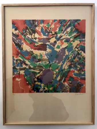 リトグラフ Manessier - Joie champêtre