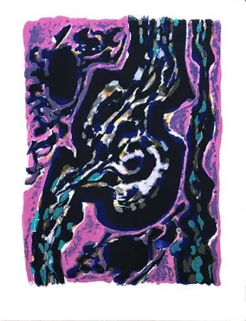 リトグラフ Manessier - La source