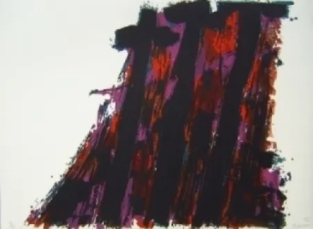 リトグラフ Manessier - Le crucifiement suite de paques