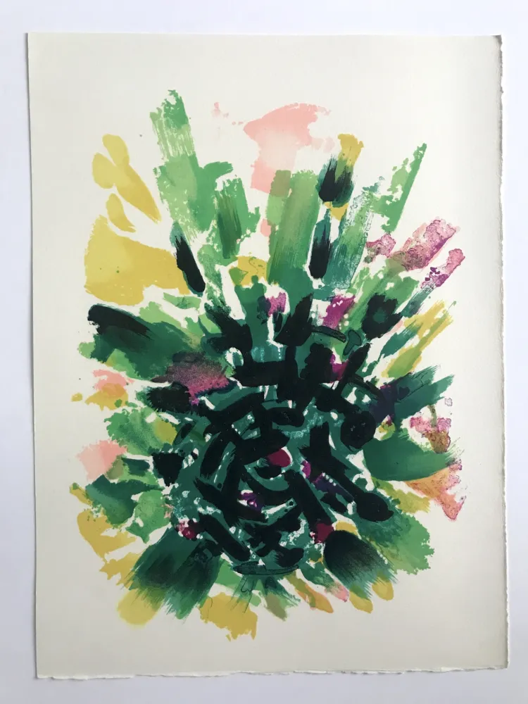 リトグラフ Manessier - L'enfant dans la cité des ombres I : Le Labyrinthe I